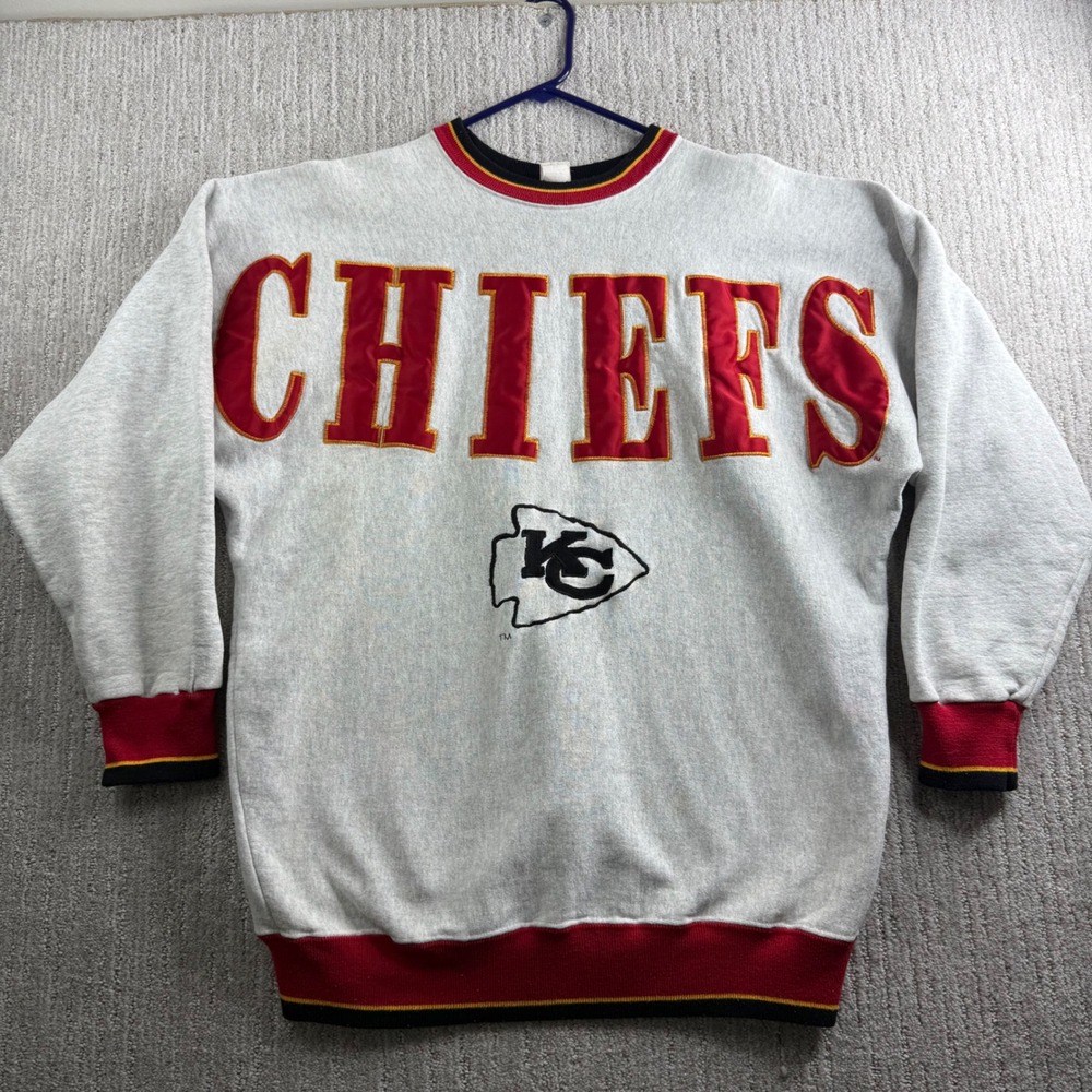 VTG Legends Kansas City Chiefs Spellout Sweatshirt Mens XL Crewneck Made in USA